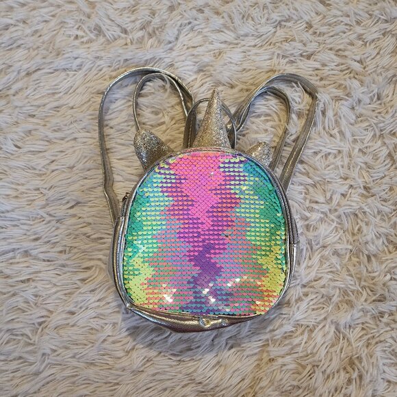 3/$15 - Color Changing Iridescent Unicorn Mini Backpack - Picture 1 of 8